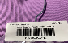 Load image into Gallery viewer, Zara Womens Purple Ribbed Spaghetti Strap Mini Bodycon Dress Size Medium
