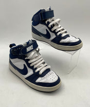 Load image into Gallery viewer, Nike Boys Court Borough Mid 2 CD7782-107 White Blue Sneaker Shoes Size 3.5Y
