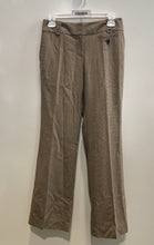 Load image into Gallery viewer, Ann Taylor Loft Womens Brown Houndstooth Flat Front Wide-Leg Dress Pants Size 2P
