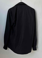 Load image into Gallery viewer, Nine West Mens Black Long Sleeve Slim Fit Dress Shirt Size M 15-15.5 32/33
