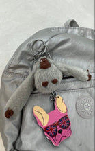 Load image into Gallery viewer, Kipling Womens Silver Monkey Charm Inner Pocket Adjustable Strap Mini Backpack
