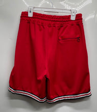 Load image into Gallery viewer, Zara Mens Red Flat Front Regular Fit Drawstring Waist Basketball Shorts Size M
