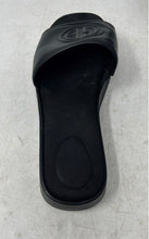 Load image into Gallery viewer, Zara Womens Black Leather Slip-On Open Toe Low Heel Slide Sandals Size 35
