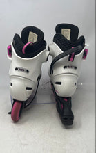 Load image into Gallery viewer, Rollerblade Kids Apex G White Pink Lace-Up Adjustable Strap Inline Skates Sz 2-5
