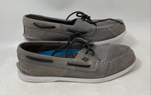 Load image into Gallery viewer, Sperry Top-Sider Mens Gray Lace-Up Round Toe Flat Boat Shoes Size 10.5
