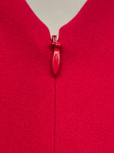 Load image into Gallery viewer, Guess Womens Red Pleated Surplice Neck Back-Zip Slit Sheath Dress Size 10
