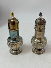 Load image into Gallery viewer, 2 Piece Of Silver Tone Treasures By Godinger Traditional Salt &amp; Pepper Shakers
