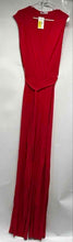 Load image into Gallery viewer, Mango Womens Red Sleeveless Surplice Neck One-Piece Jumpsuit Size M With Tag
