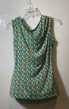Load image into Gallery viewer, Worthington Womens Multicolor Geometric Cowl Neck Pullover Blouse Top Size Small
