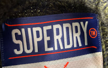Load image into Gallery viewer, Superdry Mens Gray Green Winter Wilderness Cable Knit Pullover Sweater Size L
