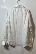 Load image into Gallery viewer, Michael Kors Mens White Slim Fit Stretch Collared Long Sleeve Dress Shirt Size L
