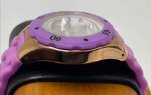 Load image into Gallery viewer, Authentic Invicta Women's Angel Rose Gold-Tone White Dial Purple Silicone Watch

