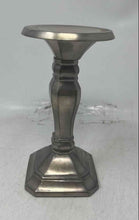 Load image into Gallery viewer, Pottery Barn Silver Color Art Deco Design Collectible Candlestick Holder
