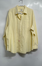 Load image into Gallery viewer, Old Navy Mens Yellow Striped Cotton Long Sleeve Button-Up Shirt Size XXL
