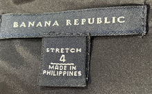Load image into Gallery viewer, Banana Republic Womens Gray Stretch Cap Sleeve Pockets Sheath Dress Size 4
