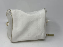 Load image into Gallery viewer, Christian Dior Parfums Womens White Top Handle Medium Zipper Cosmetic Bag
