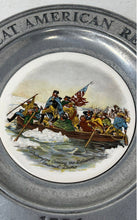 Load image into Gallery viewer, The Great American Revolution 1776 Washington Crossing The Delaware Decor Plate
