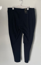 Load image into Gallery viewer, JM Collection Womens Black Flat Front Straight Leg Ankle Pants Size 18W
