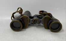 Load image into Gallery viewer, Vintage E. Krauss Brown Gold-Tone Leather-Wrapped And Brass Field Binoculars
