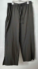 Load image into Gallery viewer, Zara Womens Dark Gray Pinstripe Elastic Waist Drawstring Trouser Pants Size XL
