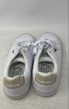 Load image into Gallery viewer, Levi's Mens Carter White Leather Lace-Up Low Top Sneaker Shoes Size 8.5
