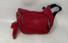 Load image into Gallery viewer, Kipling Womens Red Adjustable Strap Zipper Pocket Crossbody Bag
