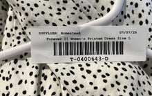 Load image into Gallery viewer, Forever 21 Womens White Black Animal Printed Balloon Sleeve Mini Dress Size L
