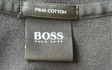 Load image into Gallery viewer, Hugo Boss Mens Black Pima Cotton Spread Collar Short Sleeve Polo Shirt Size XL

