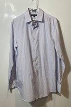 Load image into Gallery viewer, Banana Republic Mens Purple Plaid Cotton Non-Iron Stretch Button-Up Shirt Size M
