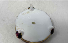 Load image into Gallery viewer, Multicolor Printed Round Shape Tri-Footed Vanity Jewelry Box With Lid
