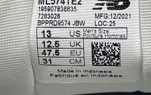 Load image into Gallery viewer, New Balance Mens 574 V2 ML574TE2 White Burgundy Lace-Up Sneaker Shoes Size 13D
