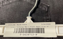 Load image into Gallery viewer, Armani Exchange Mens Black Denim Dark Wash Mid-Rise Stretch Straight Jeans Sz 32

