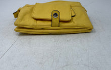 Load image into Gallery viewer, Rosetti Womens Yellow Faux Leather Multi Pocket Zip Top Crossbody Handbag
