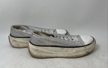 Load image into Gallery viewer, Wild Pair Womens Highfive Bling Silver Tone Platform Sneaker Shoes Size 8.5M
