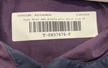 Load image into Gallery viewer, Hugo Boss Mens Purple Collared Short Sleeve Polo Shirt Size XL

