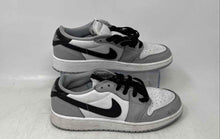 Load image into Gallery viewer, Nike Kids Air Jordan 1 Retro Low OG White Gray Lace-Up Sneaker Shoes Size 5Y
