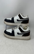 Load image into Gallery viewer, Axels Mens White Brown Leather Lace-Up Round Toe Low Top Sneaker Shoes Size 8
