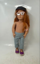 Load image into Gallery viewer, Our Generation Sabina Red Hair Fashion Doll With Pink Glasses And Newsboy Hat
