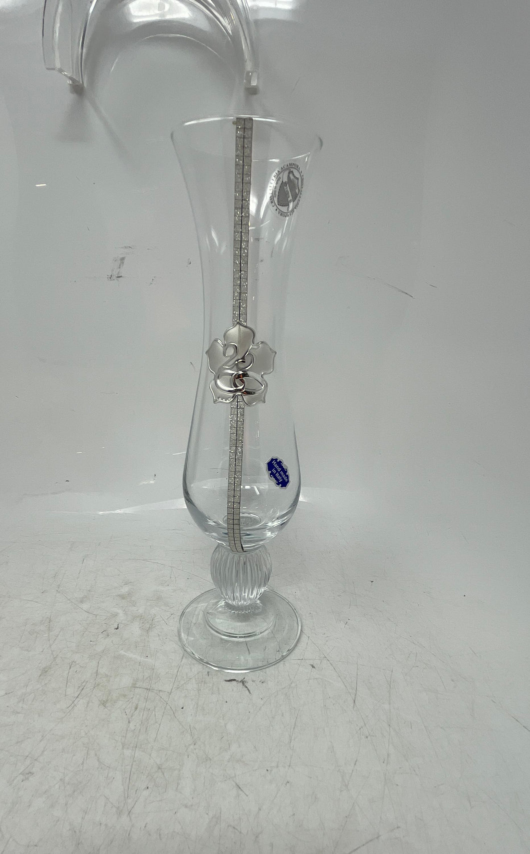Cristalleria Acampora Home Decor Free Standing Floral Vase Handmade In Italy 25
