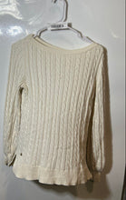 Load image into Gallery viewer, Lauren Ralph Lauren Womens Beige Cotton Boat Neck Long Sleeve Pullover Sweater S
