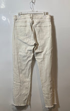 Load image into Gallery viewer, Mango Womens White Denim 5-Pocket Design Frayed Hem Straight Jeans Size 8
