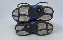 Load image into Gallery viewer, Nike Kids Air Jordan 13 Retro Black Purple Lace-Up Sneaker Shoes Size 12C
