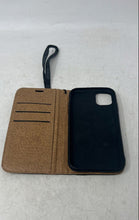 Load image into Gallery viewer, Coach Womens Blue Signature Print Leather Foldable Apple iPhone Case
