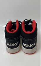 Load image into Gallery viewer, Adidas Boys Hoops 2.0 Mid B75743 Black Round Toe Lace-Up Sneakers Shoes Size 6
