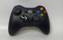 Load image into Gallery viewer, Microsoft Xbox 360 Model 1460 Black Wireless Video Gaming Controller Untested
