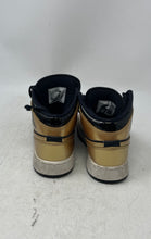 Load image into Gallery viewer, Nike Kids Jordan 1 Mid SE DR6967-071 Gold Black Sneaker Shoes Size 3.5Y
