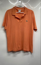 Load image into Gallery viewer, Lacoste Mens Orange Cotton Short Sleeve Collared Golf Polo Shirt Size 4
