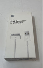 Load image into Gallery viewer, Apple White 30-Pin Dock Connector To USB Cable For iPhone iPad And iPod In Box
