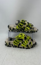 Load image into Gallery viewer, UGG Womens Fluff Yeah 1127073 Multicolor Animal Print Slide Slippers Size 7
