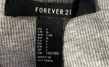 Load image into Gallery viewer, Forever 21 Womens Gray Ribbed Sleeveless Round Neck Tank Dress Size Large
